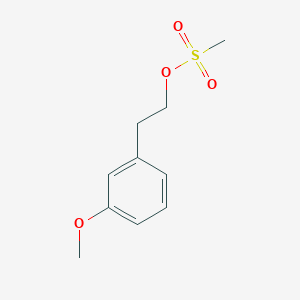 molecular formula C10H14O4S B8275669 3-Methoxyphenethyl mesylate 