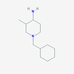 molecular formula C13H26N2 B8275713 1-Cyclohexylmethyl-3-methyl-4-aminopiperidine 