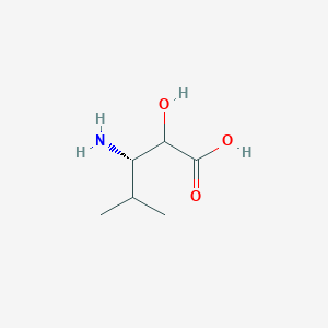molecular formula C6H13NO3 B8275770 3-(5)-amino-2-(R,S)-hydroxy-4-methylpentanoic acid 