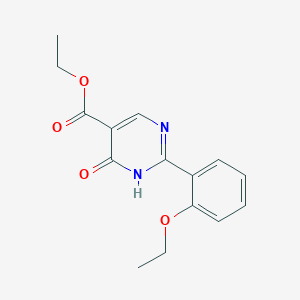 molecular formula C15H16N2O4 B8275772 Ethyl 1,6-dihydro-6-oxo-2-(2-ethoxyphenyl)pyrimidine-5-carboxylate 