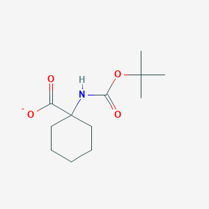 molecular formula C12H20NO4- B8275773 1-[(tert-Butoxycarbonyl)amino]cyclohexancarboxylate 
