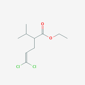 molecular formula C10H16Cl2O2 B8275790 Ethyl alpha-(3,3-dichloroallyl)isovalerate 