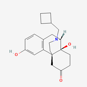 molecular formula C21H27NO3 B8275814 N-cyclobutylmethyl-3,14-dihydroxy-6-oxomorphinan 