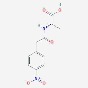 molecular formula C11H12N2O5 B8275823 [(4-Nitrophenyl)methylcarbonyl]-L-alanine 