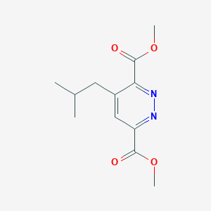 molecular formula C12H16N2O4 B8275843 Dimethyl 4-isobutylpyridazine-3,6-dicarboxylate 