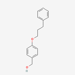 molecular formula C16H18O2 B8275853 4-(3-Phenylpropyloxy)benzyl alcohol CAS No. 173774-30-6