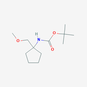 molecular formula C12H23NO3 B8275869 Tert-butyl 1-(methoxymethyl)cyclopentylcarbamate 