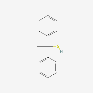 molecular formula C14H14S B8275881 1,1-Diphenylethanethiol 
