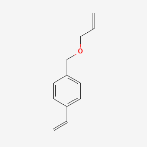 molecular formula C12H14O B8275898 1-Ethenyl-4-{[(prop-2-en-1-yl)oxy]methyl}benzene CAS No. 16278-36-7