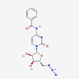 molecular formula C16H16N6O5 B8275913 5'-azido-5'-deoxy-N-benzoylcytidine 