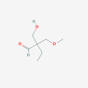 molecular formula C7H14O3 B8275917 2-Methoxymethyl-2-hydroxymethylbutanal 