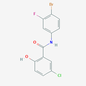 N-(4-bromo-3-fluorophenyl)-5-chloro-2-hydroxybenzamide