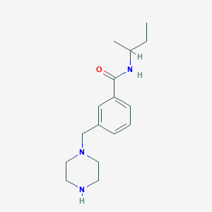 N-butan-2-yl-3-(piperazin-1-ylmethyl)benzamide