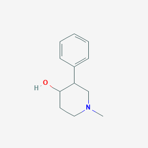 molecular formula C12H17NO B8275978 1-Methyl-3-phenyl-4-piperidinol 