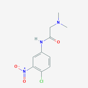 molecular formula C10H12ClN3O3 B8275991 N1-(4-chloro-3-nitrophenyl)-N2,N2-dimethylglycinamide 