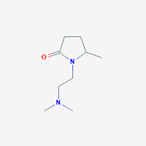 molecular formula C9H18N2O B8276006 1-(2-n,n-Dimethylaminoethyl)-5-methyl-pyrrolidine-2-one 