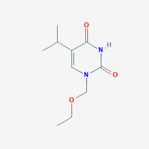 molecular formula C10H16N2O3 B8276033 1-Ethoxymethyl-5-isopropyluracil 