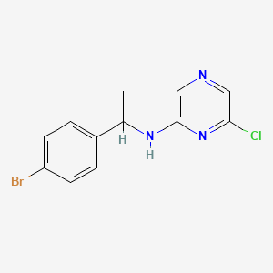 N-[1-(4-bromophenyl)ethyl]-6-chloropyrazin-2-amine