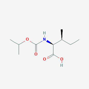 molecular formula C10H19NO4 B8276088 N-isopropoxycarbonyl-L-isoleucine 