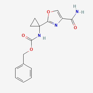 [1-(4-Carbamoyl-oxazol-2-yl)-cyclopropyl]-carbamic acid benzyl ester