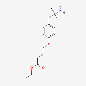 Ethyl 4-[4-(2-amino-2-methylpropyl)phenoxy]butyrate