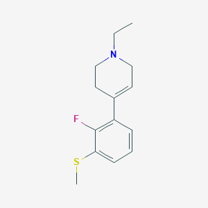 1-Ethyl-4-(2-fluoro-3-(methylthio)phenyl)-1,2,3,6-tetrahydropyridine