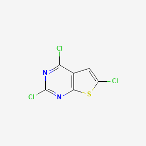 molecular formula C6HCl3N2S B8276132 2,4,6-Trichlorothieno[2,3-d]pyrimidine 