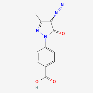 4-(4-Diazo-3-methyl-5-oxo-2-pyrazolin-1-yl)benzoic acid