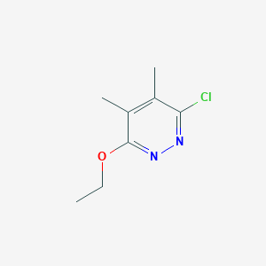 molecular formula C8H11ClN2O B8276160 3-Ethoxy-4,5-dimethyl-6-chloropyridazine 