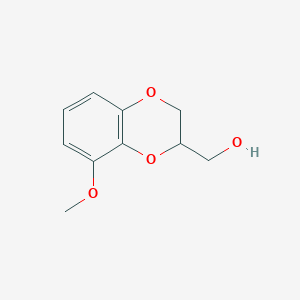 molecular formula C10H12O4 B8276185 2-Hydroxymethyl-8-methoxy-1,4-benzodioxan 