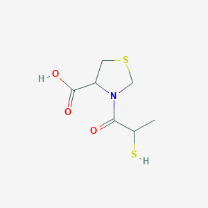 N-(2-mercaptopropanoyl)thiazolidine-4-carboxylic acid
