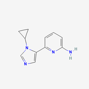 6-(3-cyclopropyl-3H-imidazol-4-yl)-pyridin-2-ylamine