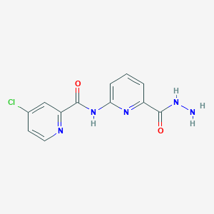 4-chloro-N-(6-(hydrazinecarbonyl)pyridin-2-yl)picolinamide