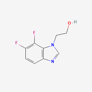 molecular formula C9H8F2N2O B8276232 2-(6,7-difluoro-1H-benzimidazol-1-yl)ethanol 