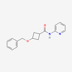 molecular formula C17H18N2O2 B8276287 cis-3-(benzyloxy)-N-(pyridin-2-yl)cyclobutanecarboxamide 