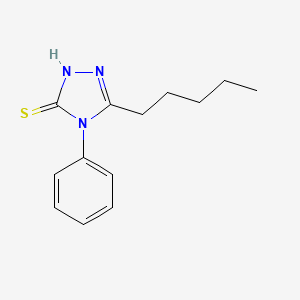 molecular formula C13H17N3S B8276295 3-Mercapto-5-n-pentyl-4-phenyl-1,2,4-triazole 