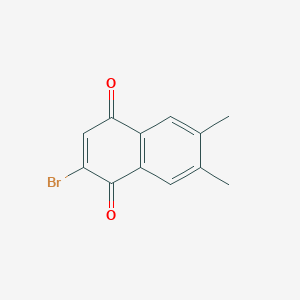 molecular formula C12H9BrO2 B8276307 2-Bromo-6,7-dimethyl naphtho-1,4-quinone 