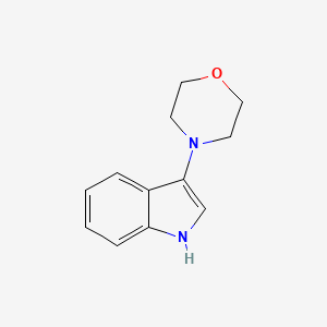 molecular formula C12H14N2O B8276327 3-Morpholin-4-yl-1H-indole 