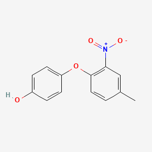 molecular formula C13H11NO4 B8276348 4-(4-Methyl-2-nitrophenoxy)phenol 