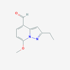 2-Ethyl-7-methoxypyrazolo[1,5-a]pyridine-4-carbaldehyde