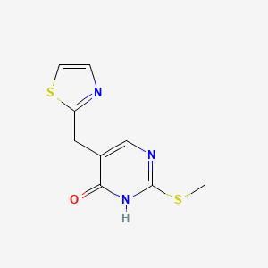 2-Methylsulfanyl-5-thiazol-2-ylmethyl-3H-pyrimidin-4-one