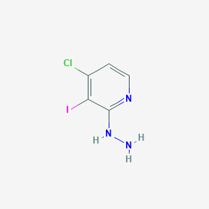 molecular formula C5H5ClIN3 B8276375 (4-Chloro-3-iodo-pyridin-2-yl)-hydrazine 
