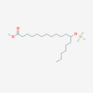 B082764 Octadecanoic acid, 12-[(trimethylsilyl)oxy]-, methyl ester CAS No. 15075-70-4