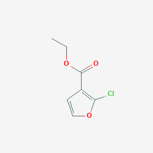 molecular formula C7H7ClO3 B8276416 2-Chloro-3-furancarboxylic acid ethyl ester 