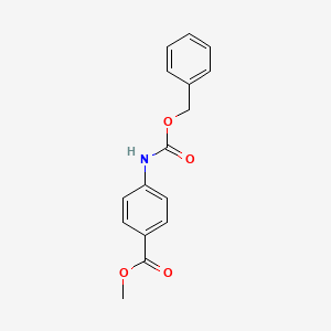 molecular formula C16H15NO4 B8276429 Methyl 4-(benzyloxycarbonylamino)benzoate 