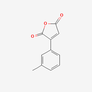 molecular formula C11H8O3 B8276430 (3-Methylphenyl)-furan-2,5-dione 