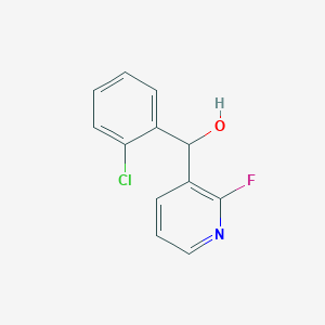molecular formula C12H9ClFNO B8276463 (2-Chloro-phenyl)-(2-fluoropyridin-3-yl)methanol 