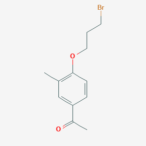 1-[4-(3-Bromopropoxy)-3-methylphenyl]ethanone
