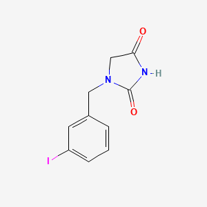 molecular formula C10H9IN2O2 B8276592 1-(3-Iodobenzyl)imidazolidine-2,4-dione 