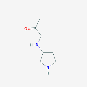 molecular formula C7H14N2O B8276600 3-(N-acetylmethylamino)pyrrolidine 
